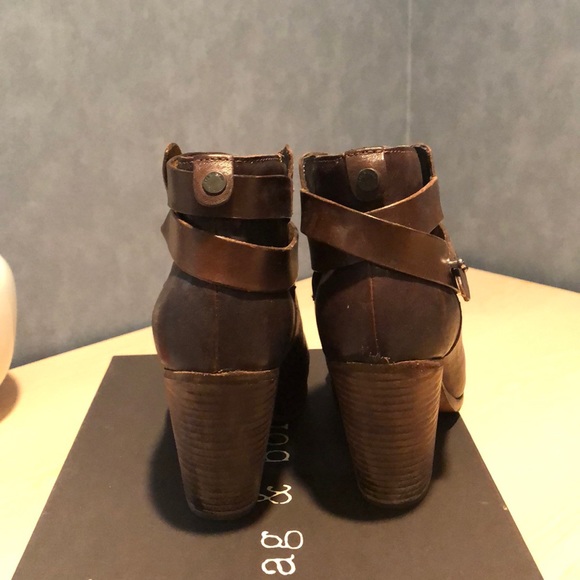 Rag & Bone “Harrow” bootie in dark brown